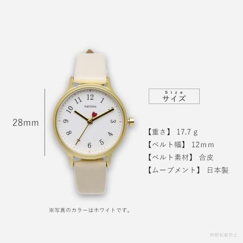 Fieldwork Women's Analog Watch with Leather Strap and Heart-Shaped Second Hand, Red, Queen JN020-5