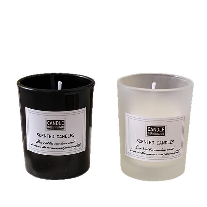 Luxury Frosted Cup Smokeless Scented Candle - Handmade, Long-lasting Fragrance, Perfect Home Gift.