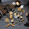Kein Verblassen 10 Stück Edelstahl Leere Ohrstecker Basis Pins Mit Ohrstecker Ohrrücken für Schmuckherstellung DIY Zubehör