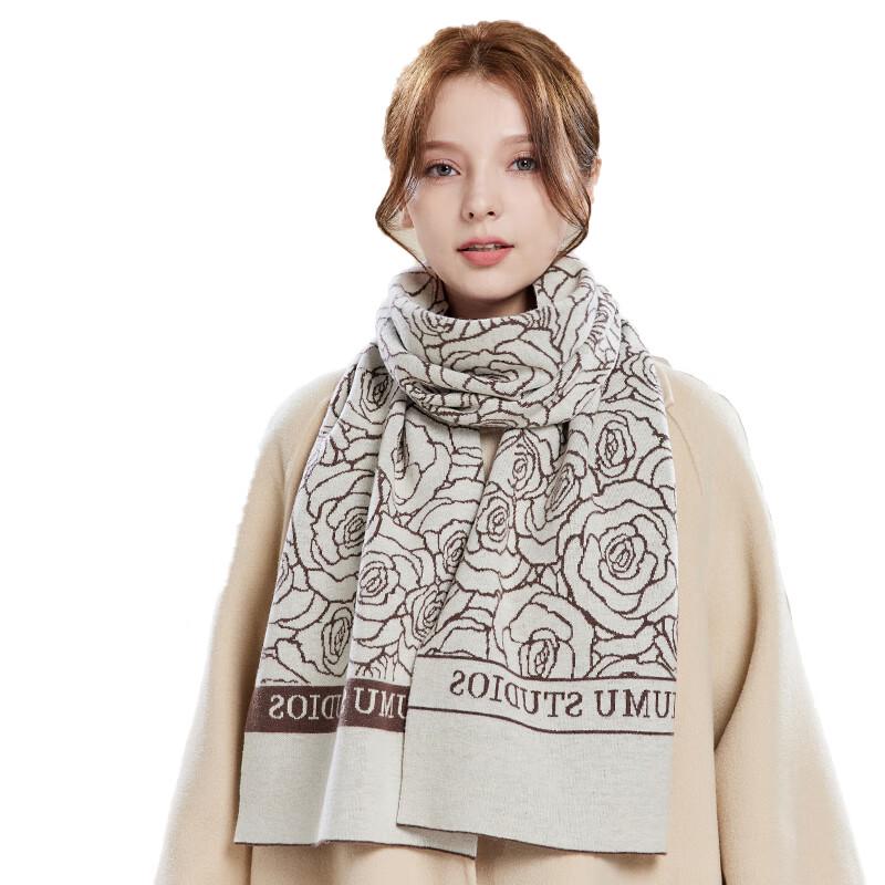 JIUMU Women's Warm Wool Scarf & Shawl