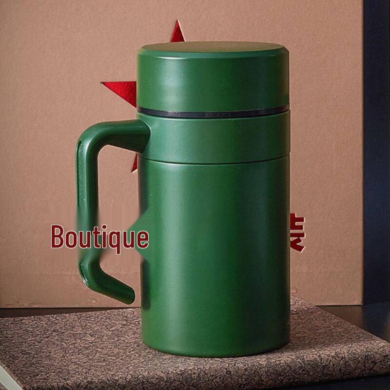 Army Green Insulated Mug with Handle