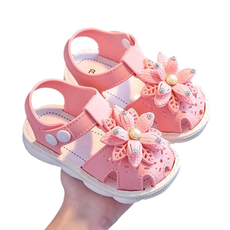 2025 Summer Non-slip Soft Sole Sandals for 1-3 Year Old Girls - Baby Princess Toddler Shoes