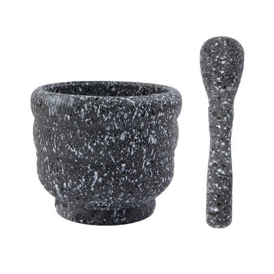 Manual Plastic Mortar And Pestle Set Garlic Herb Spice Grinder Crusher Bowl Kitchen Smashing Tool for Guacamole Seasonings Paste Ginger