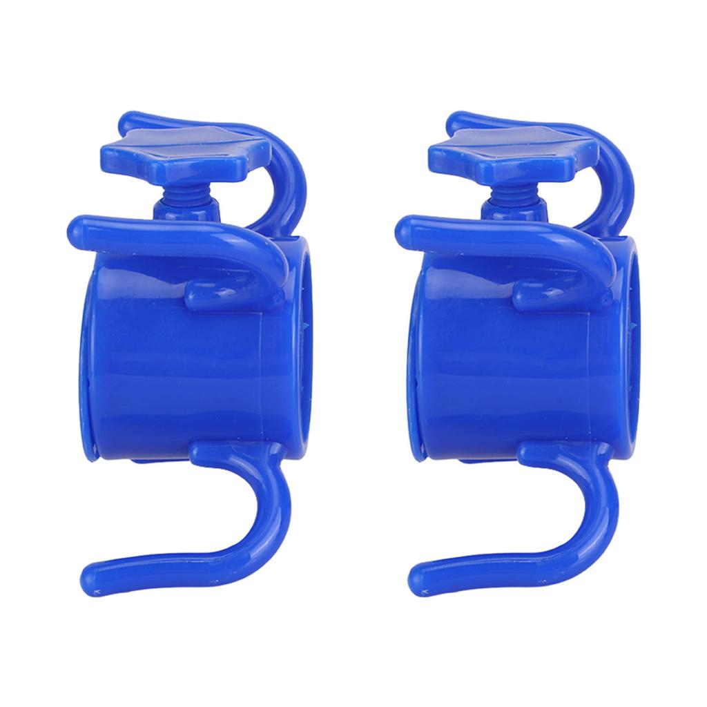 2 szt. Plastikowy Hak do Wieszania Parasola Plażowego Wieszak na Parasol 4 Ząbki Uchwyt na Ręcznik Kapelusz Okulary Przeciwsłoneczne