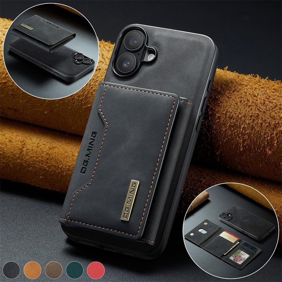 Husă Portofel Magnetic de Lux din Piele pentru iPhone 16 Pro Max 11 12 13 14 15 Plus iPhone16 Magnet Suport Card Bani Acoperire