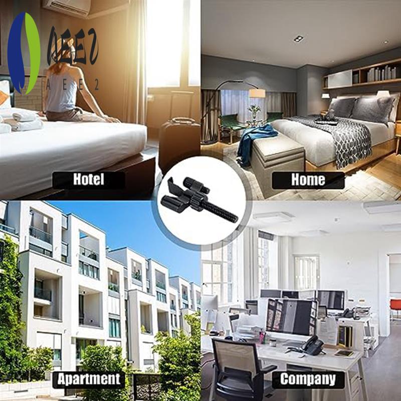 

AEE2-2Pcs Portable Door Lock Hotel Door Locks For Travelers, Sturdy Safety For Hotel Room Door чёрный