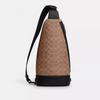 Coach DomInic SlIng Pack In Signature Canvas Tan Black