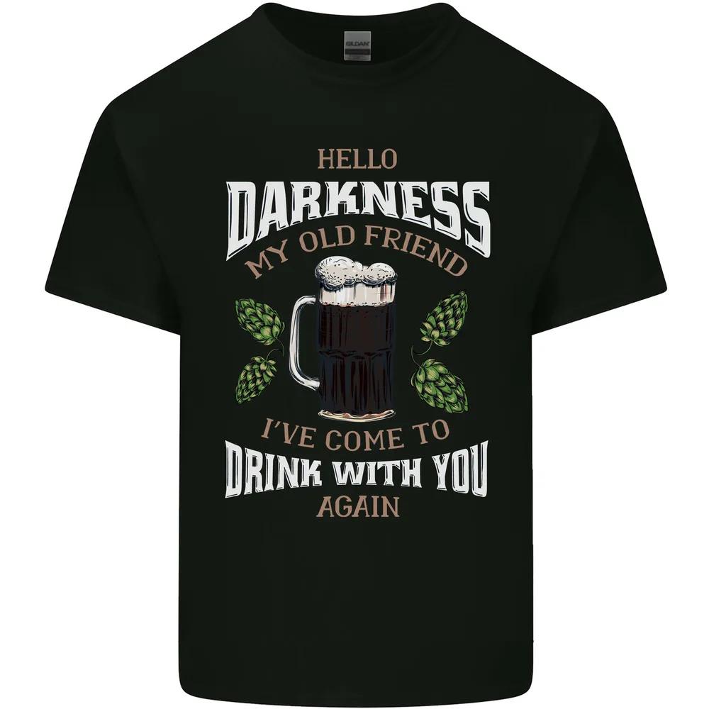 Hello Darkness My Old Friend Funny Tshirt Funny Mens Cott... S