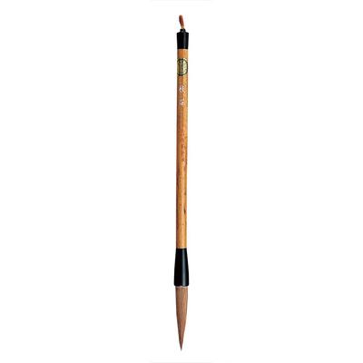 Kuretake Hnědý kaligrafický štětec, Velký, Gigei, Ne. 3, Vlasy, FL-500