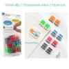 10/20pcs Mini Color Paper Clips Set Candy Transparent Metal Bookmarks File Index Page Holder Clamp Office School A6709