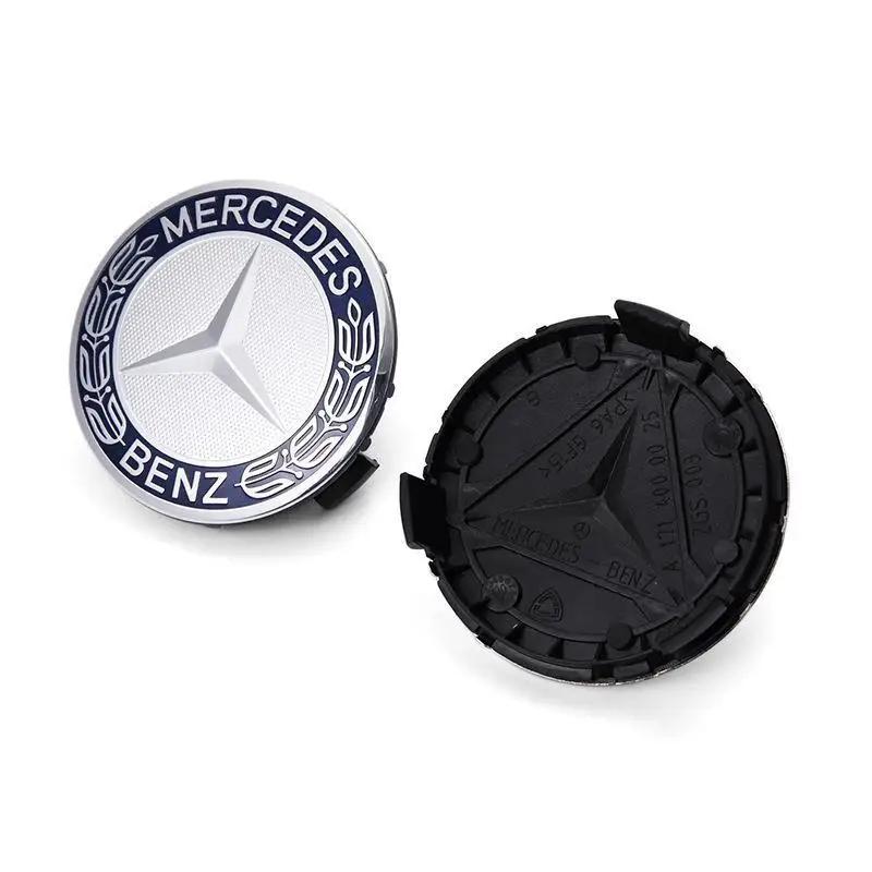 4pcs ABS 75mm Car For Mercedes Benz Wheel Center Hub Caps W176 W246 W203 W177 W204 W205 W212 W213 X156 W117 X253 W118 W166 W167