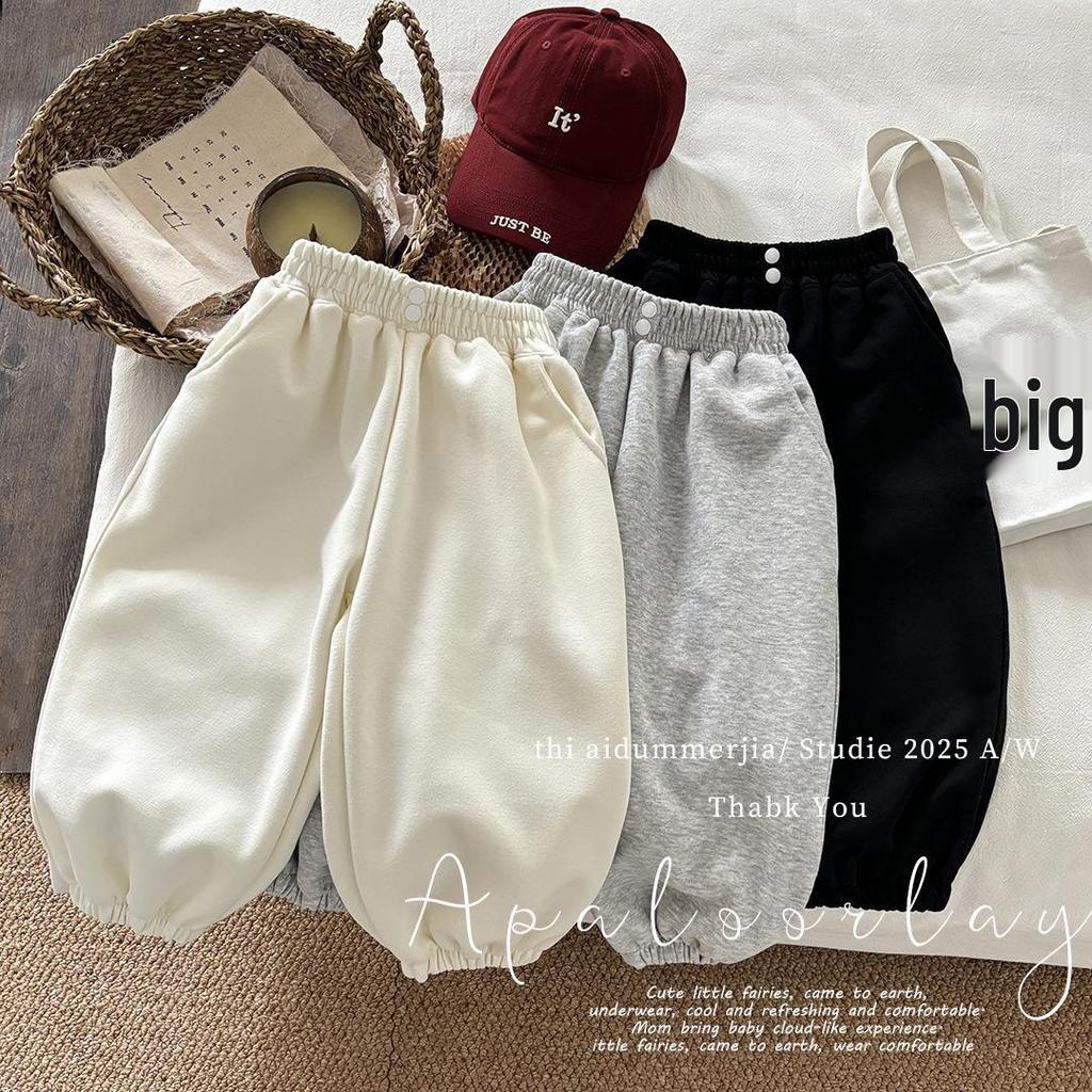 Children's Spring/Autumn Sporty Sweatpants - Unisex, Loose Fit, Versatile and Stylish Korean Baby Trousers