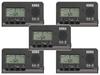 GA-2 GuitarBass Tuners, Black X Light Gray, Set of 5