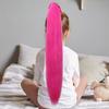 Synthetic Hair 2Pcs Straight Ponytail Colorful Braiding Ponytail Hair Extensions Hair Accessories For Women