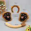 Furry Lion Ears Headband Halloween Costume Cosplay Animal Theme Party Accessory