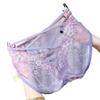 2025 Breathable High-End Lace Sexy High-Waisted Seamless Cotton Triangle Panties for Women
