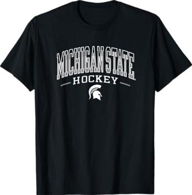 Michigan State Spartans Arch Hockey T-Shirt Unisex T-Shirt