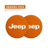 Set of 2 Suede Non-Slip Coasters for Jeep Compass Renegade Cherokee Wrangler JK Car Interior Accessories AKP1