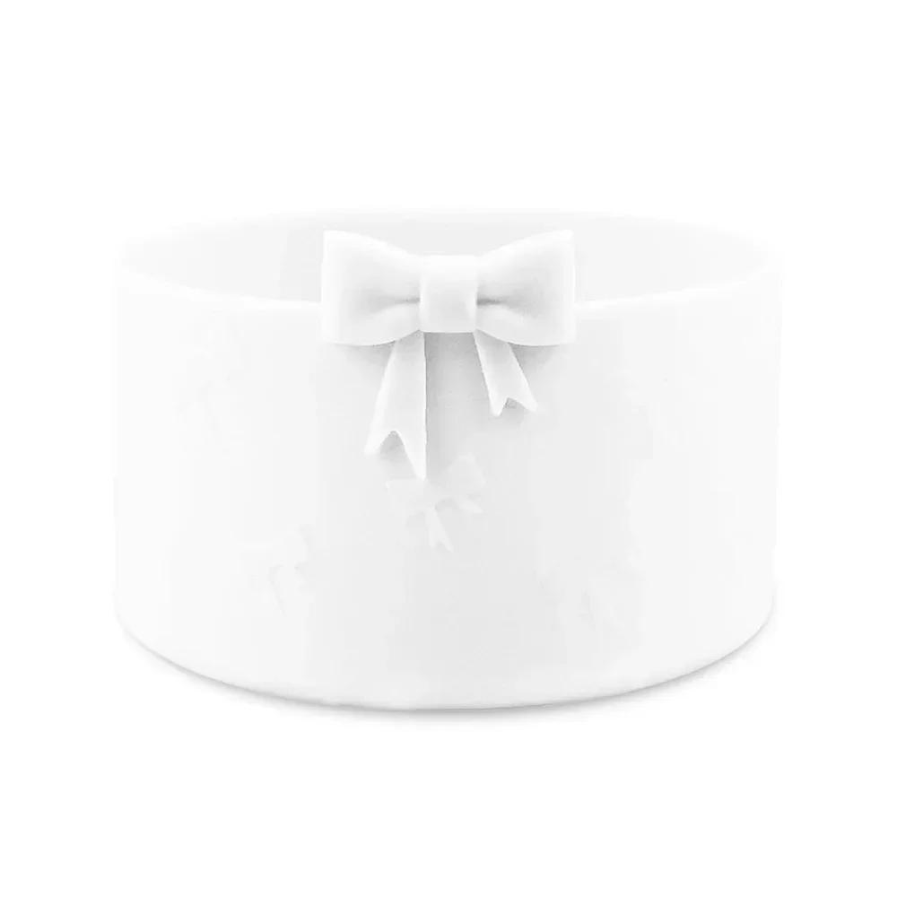 Hot Silicone Cup Cover Anti Slip and Heat-insulating Cup Cover Butterfly Bow 7.5CM/12-40oz Universal Cup Cover Base