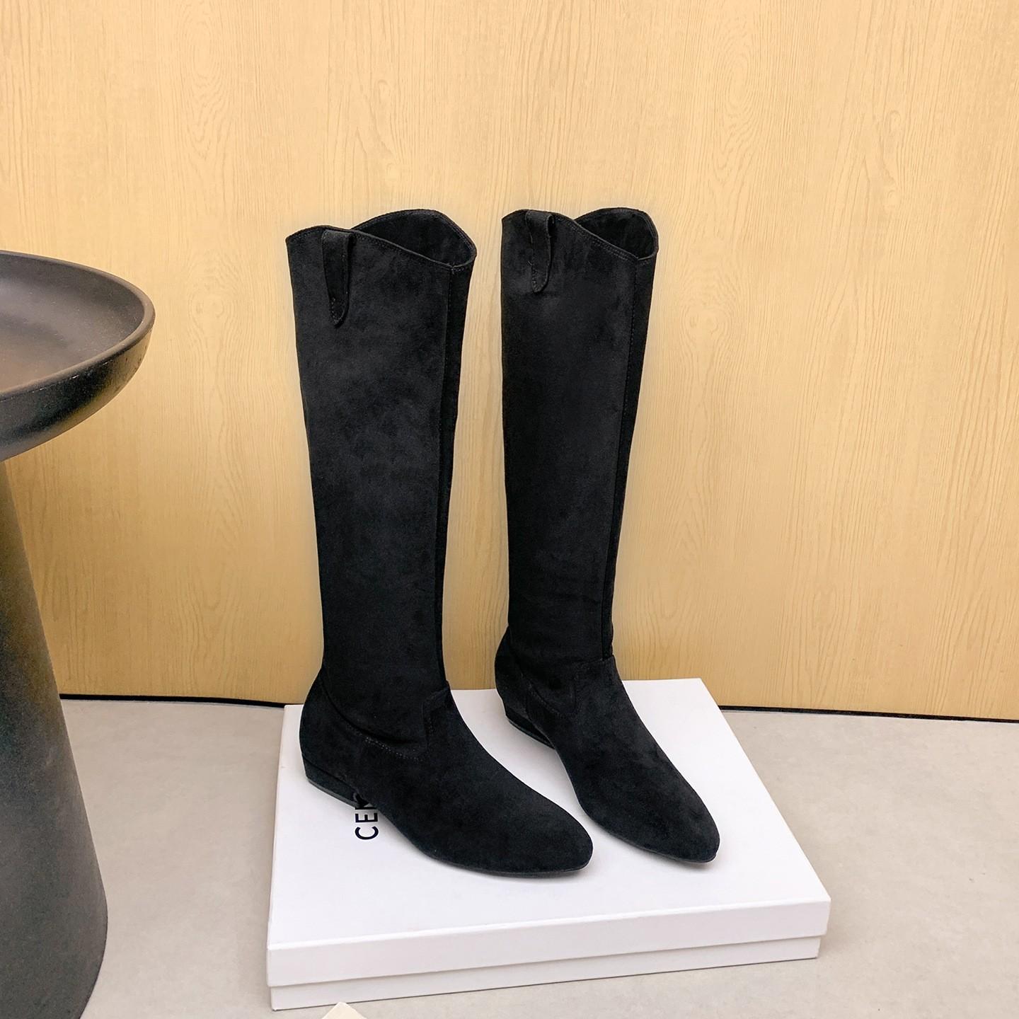 

осень-зима 2025 года ботинки с морщинами V-образный вырез острый носок замша внутренняя платформа толстый каблук высокие рыцарские ботинки женские западные ботинки на наборном каблуке 40