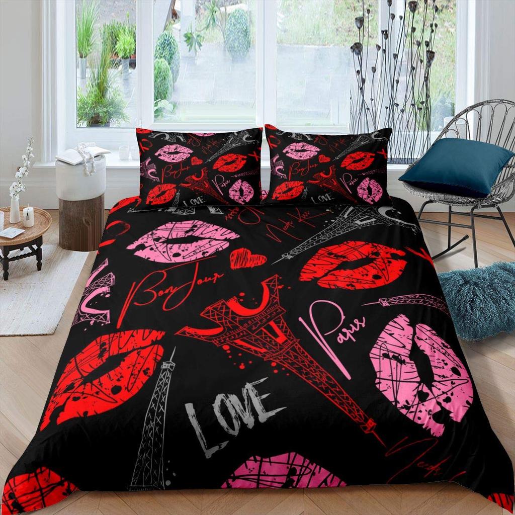 Comfortable Stylish Pattern Duvet Cover Set With Duvet Cover And Pillowcases King Queen Twin Sizes For All Ages