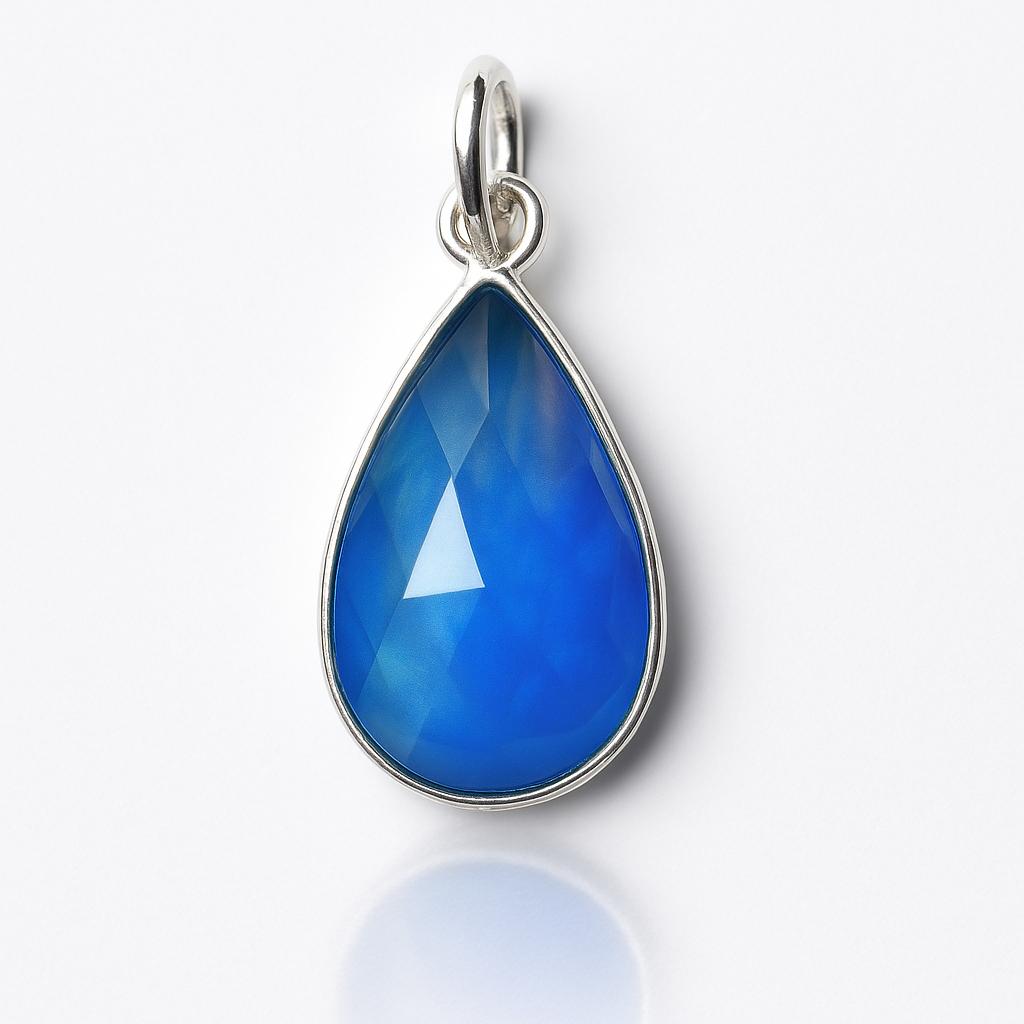 Natural Opal Pendant Aurora 925 Sterling Silver Pear 17.10 October Birthstone for Gem Collections