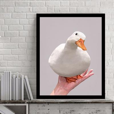 Duck On Palm Meme Posters Funny Canvas Painting Modern Print Wall Art Decor Home Pictures