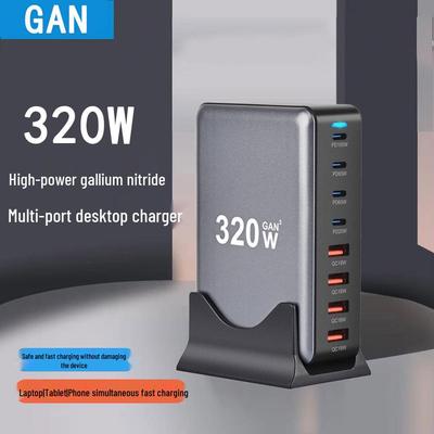 Multi-Port GaN PD Fast Charging Station for Apple & Huawei