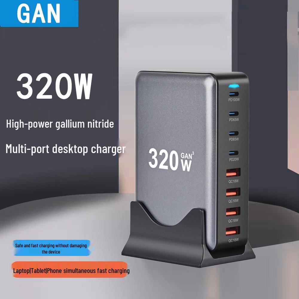 

Многопортовая GaN PD станция быстрой зарядки для Apple и Huawei EU Plug