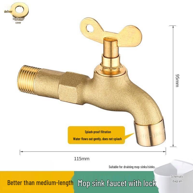 OEING Lockable Key Faucet with Mesh Spout