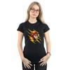 DC Comics Womens/Ladies The Flash Lightning Portrait Cotton T-Shirt
