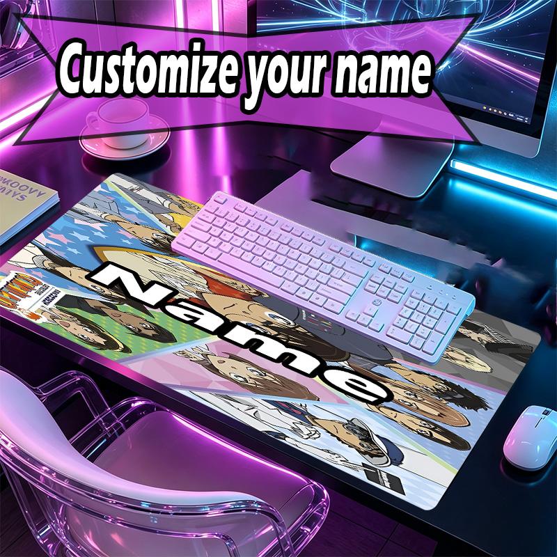 Custom Name Personalized Detective Conan Pattern Mousepad, Laptop PC Desk Mat, Decorative Desk Mat for Home Keyboard Pad Gift
