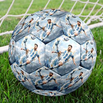 Messi Soccer Ball Size 5 Football Machine Sewn Indoor/Outdoor Universal Football Perfect Gift for Sports Enthusiasts