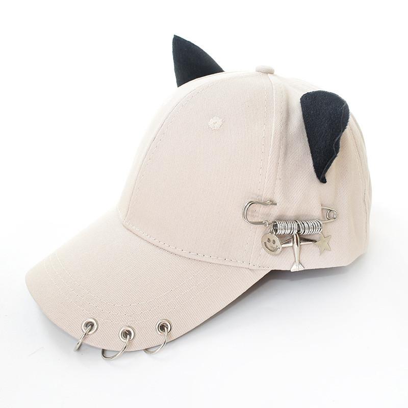 Baseball Cap With Metal Decor For Casual Wear And Sun Protection