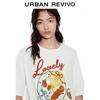 UR2026 Women's Cotton Round Neck Printed T-shirt