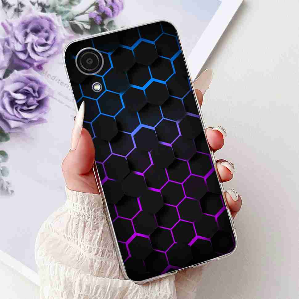 For Samsung A03Core Case Soft Silicone Cute Heart Painted Cover Case For Samsung Galaxy A03 Core SM-A032F TPU Fundas Capa