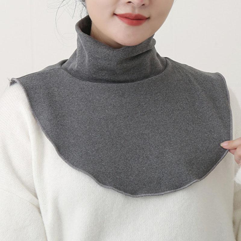 Ženy muslimské modální rolák falešné obojky islámský hidžáb elastické jednobarevné falešné límce krk kryt poloviční top příslušenství