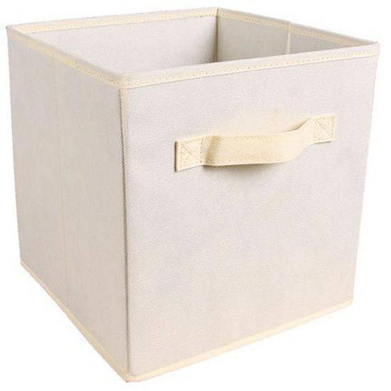 Foldable Open-Top Toy Storage Bin and Wardrobe Organizer