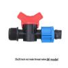 Agricultural Water-Saving Straight Valve: Lock Nut Male Thread, 16/20AK Drip Connector for Greenhouse and PE Pipes.