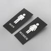 Personalisierter Toilettenschild Aufforderung Toiletten Mann Frauen Toilette Acrylschild Einzigartige High-End Türschilder für Öffentliche Orte Tür Wand