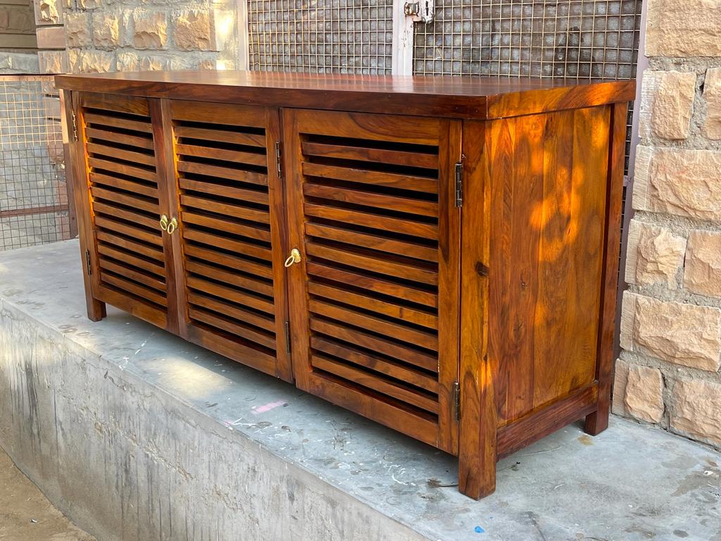Wooden Sideboard Cabinet Storage Self | Cupboard Bedside Furniture, Nightstand Door Console Home Decor Furniture | Farmhouse Furniture Art