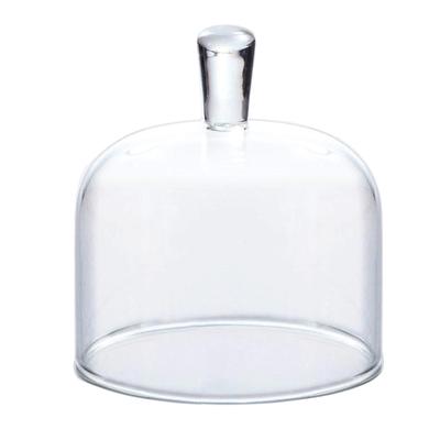 Toyo Sasaki Floral Design Mini Dome Cup Glass Small Plate Glassware, Amuse-Ball Plate, Dish, TS44013-1