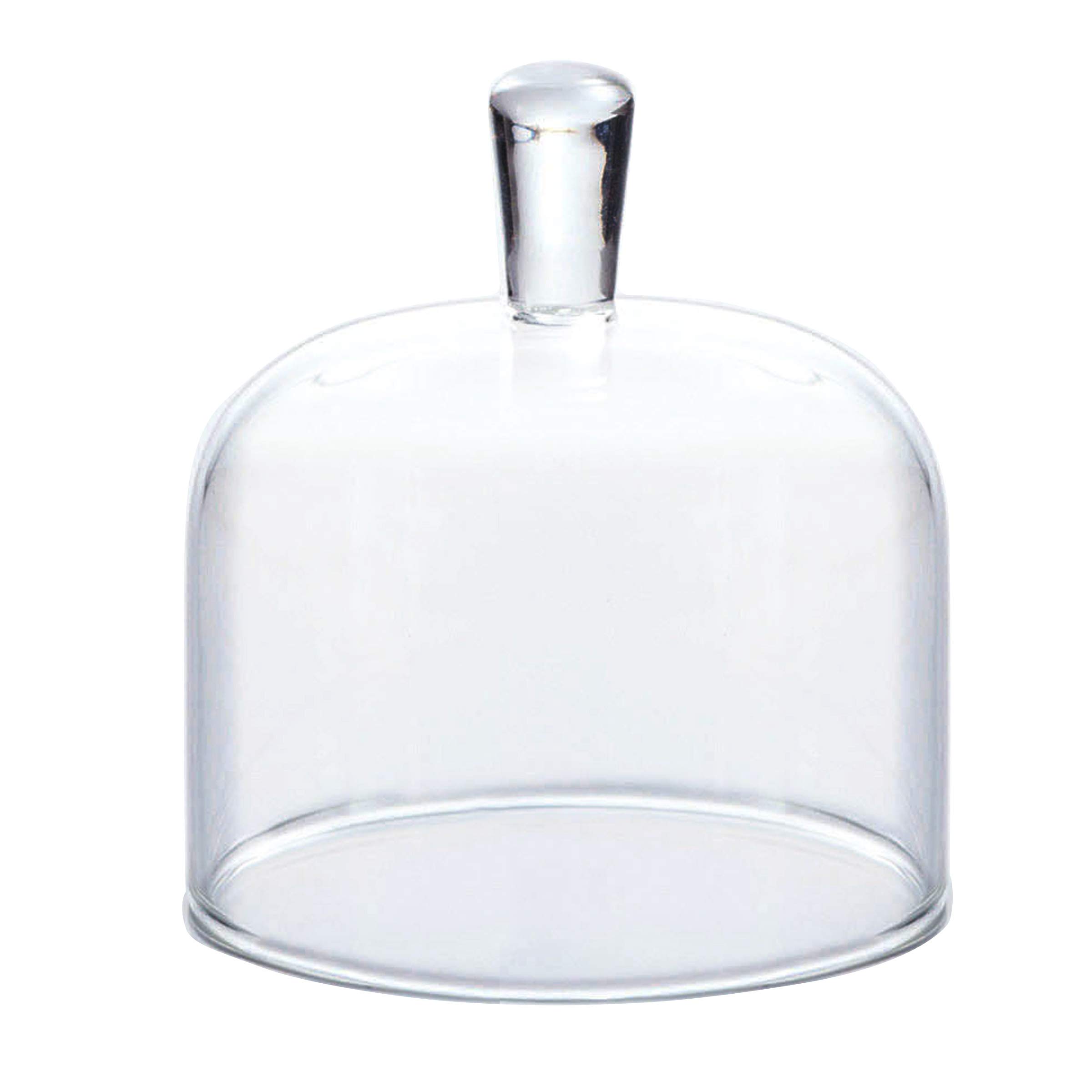 Toyo Sasaki Floral Design Mini Dome Cup Glass Small Plate Glassware, Amuse-Ball Plate, Dish, TS44013-1