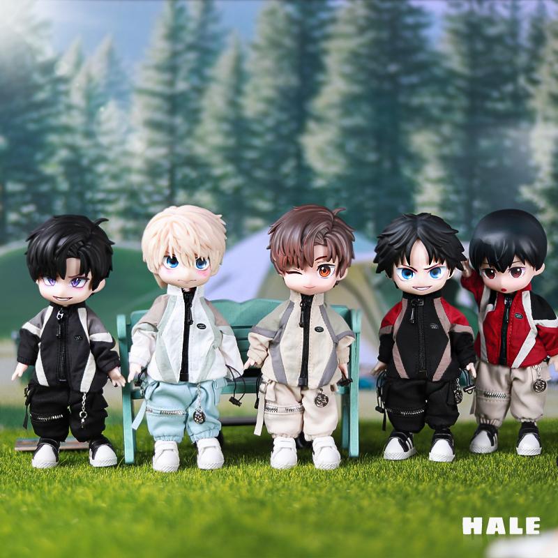 OB11 Doll Outdoor Jackets Suit Clothes And Pants Suit For Ob11 1/12 Doll Outfit Daily Casual Accessories For Children Diy