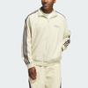 Adidas Side Stripe Casual Sports Zip-Up Stand Collar Long Sleeve Jacket Men Jackets Apricot IR9255