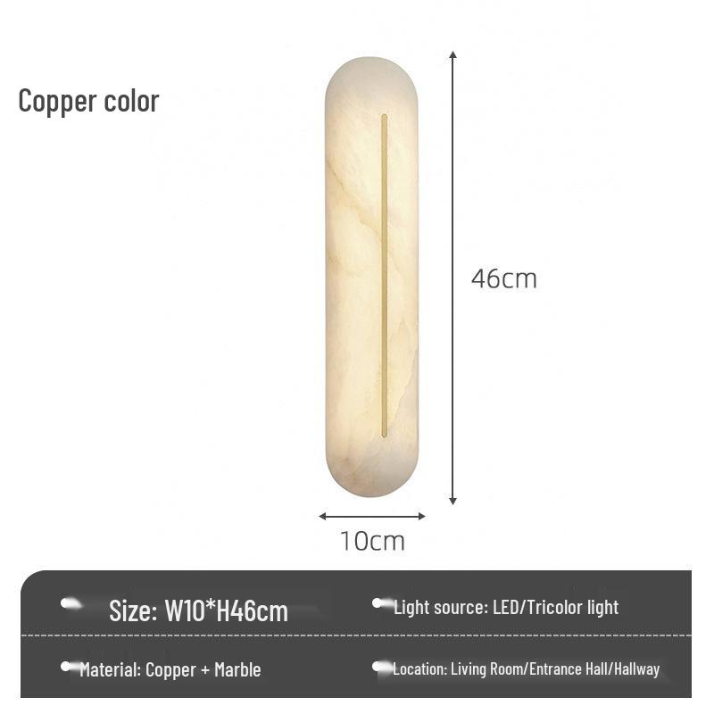 Marble Luxury Staircase Light - Spanish & Italian High-End Bedroom, Balcony, Hallway, Entrance, & Bedside Wall Lamp