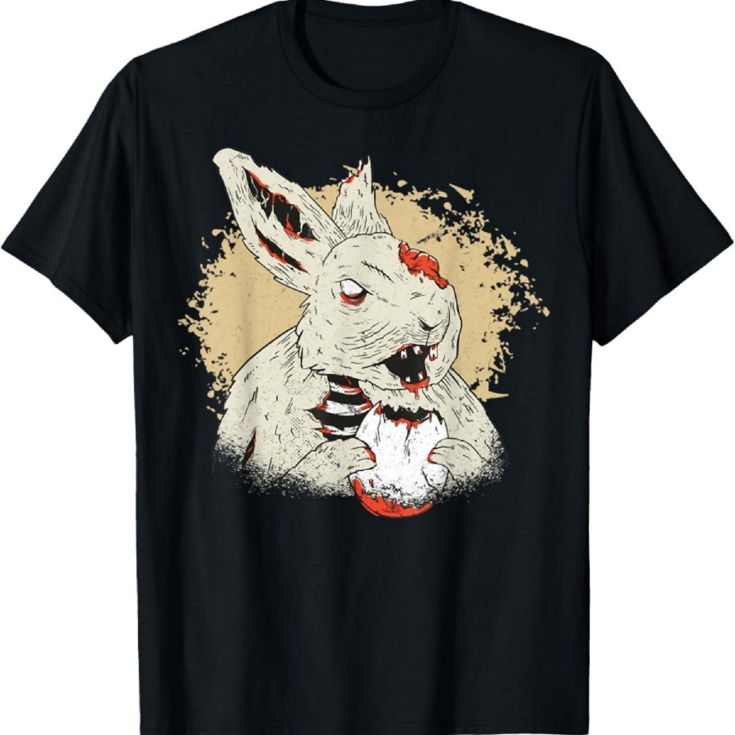 

Ужасный Пасхальный Кролик, Счастливой Пасхи Злой Кролик Фан Жуткие Яйца Футболка XXXXXL чёрный