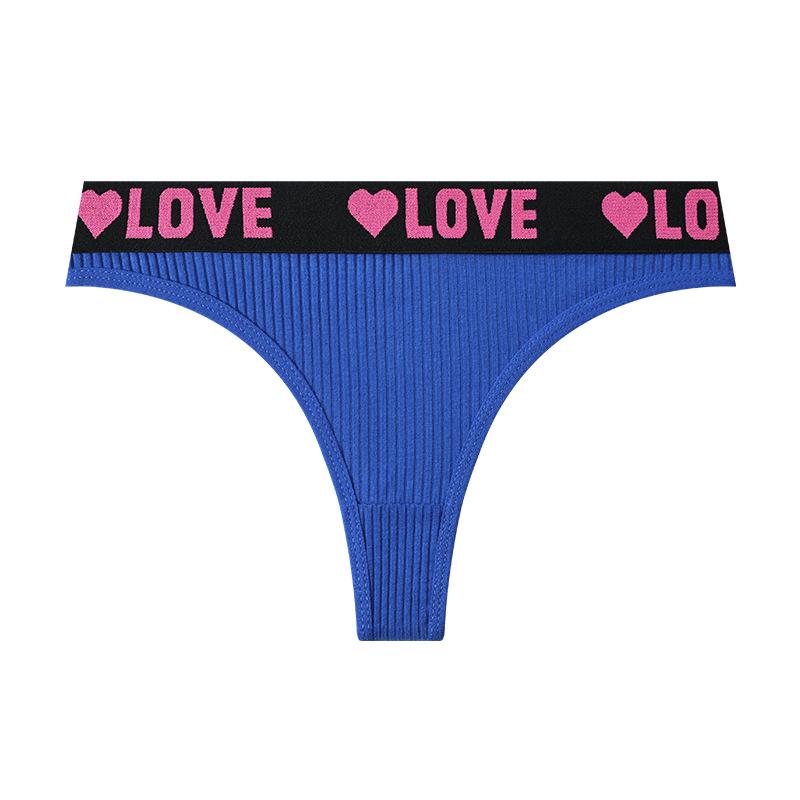 Fargerike Sportstringtruser med Lavt Liv Sexy, Pustende, Komfortable Trekantdamerstruser