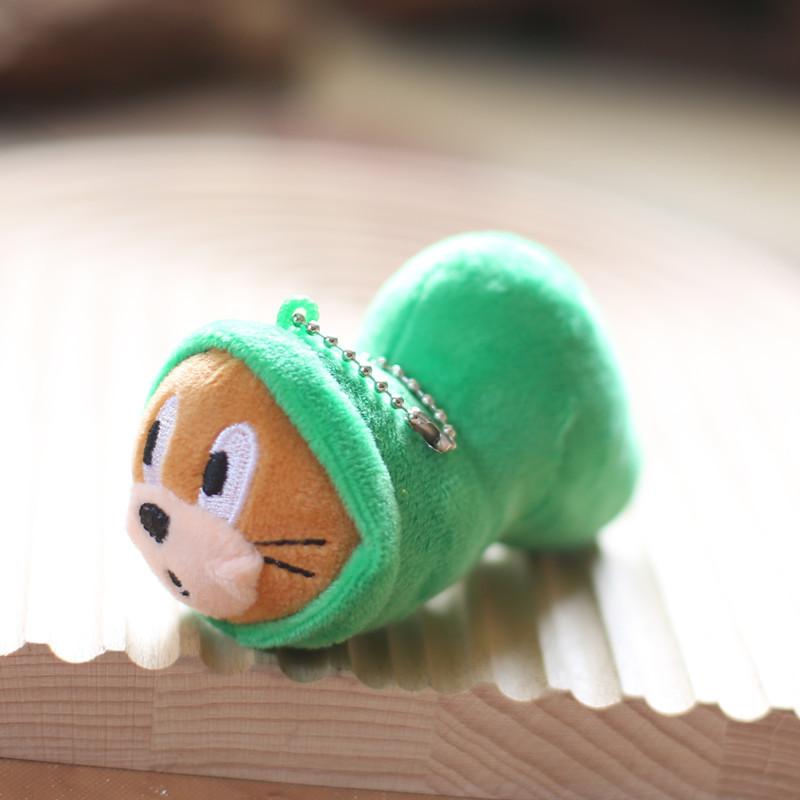 Adorable Cute Cartoon Plush Toy Large Eyes Mouse Bag Pendant Keychain Doll