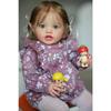 Bambola Neonata Bambino Toddler NPK da 24 Pollici Reborn Lottie Principessa Bambina Tocco Morbido Realistico Bambola Artistica con Pelle 3D Capelli Radicati a Mano